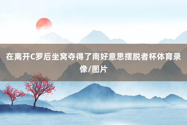 在离开C罗后坐窝夺得了南好意思摆脱者杯体育录像/图片