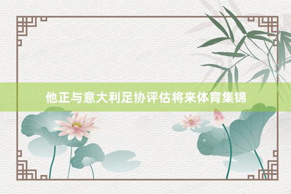 他正与意大利足协评估将来体育集锦