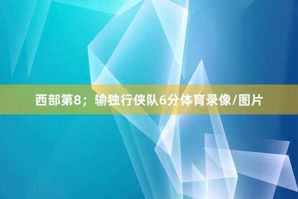 西部第8；输独行侠队6分体育录像/图片