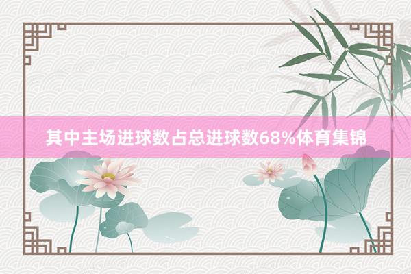 其中主场进球数占总进球数68%体育集锦