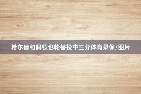 希尔德和佩顿也轮替投中三分体育录像/图片
