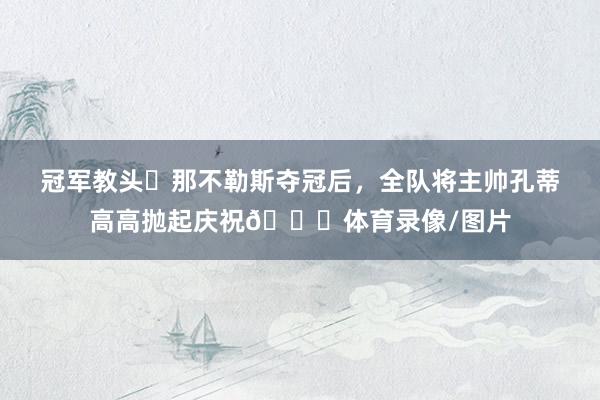 冠军教头✨那不勒斯夺冠后，全队将主帅孔蒂高高抛起庆祝🆙体育录像/图片