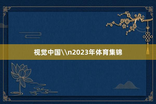 视觉中国\n2023年体育集锦