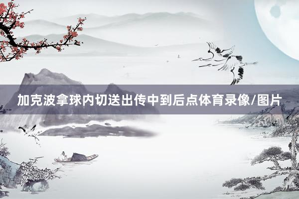 加克波拿球内切送出传中到后点体育录像/图片
