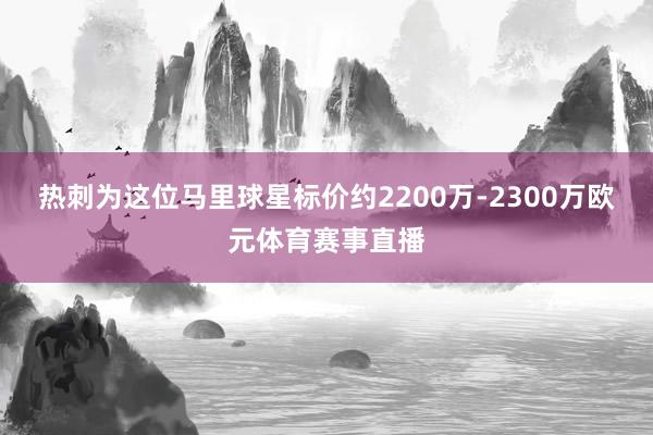 热刺为这位马里球星标价约2200万-2300万欧元体育赛事直播