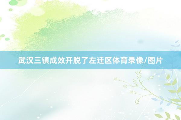 武汉三镇成效开脱了左迁区体育录像/图片
