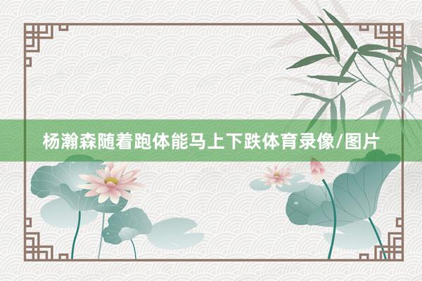 杨瀚森随着跑体能马上下跌体育录像/图片