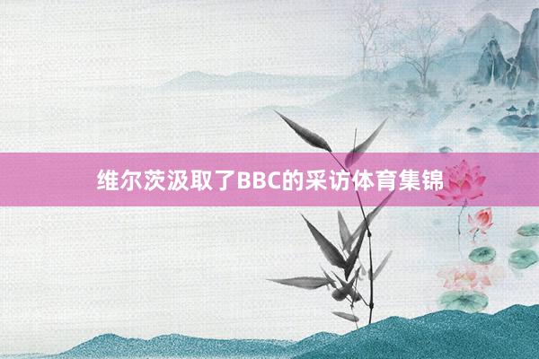 维尔茨汲取了BBC的采访体育集锦