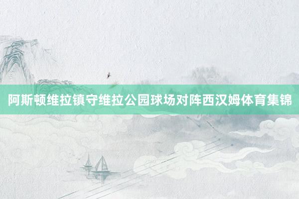 阿斯顿维拉镇守维拉公园球场对阵西汉姆体育集锦