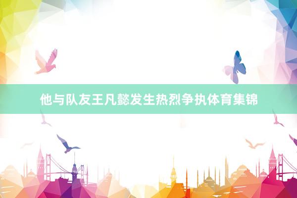 他与队友王凡懿发生热烈争执体育集锦