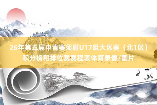 26年第五届中青赛须眉U17组大区赛（北1区）积分榜和排位赛赛程表体育录像/图片