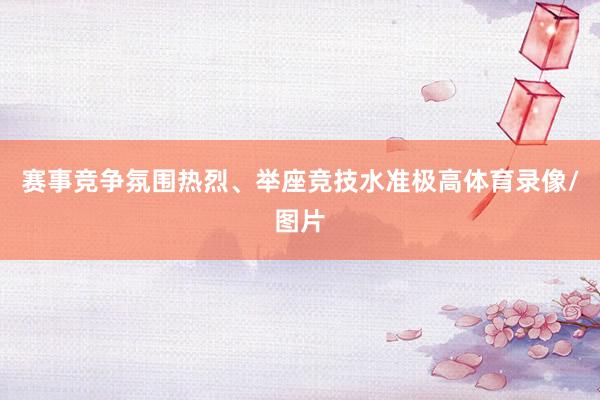 赛事竞争氛围热烈、举座竞技水准极高体育录像/图片